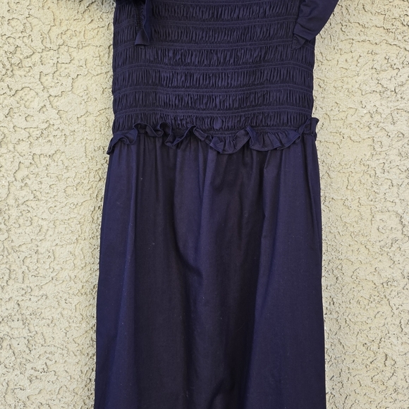 Sea New York Gladys Navy Smocked Maxi Dress - Picture 5 of 14
